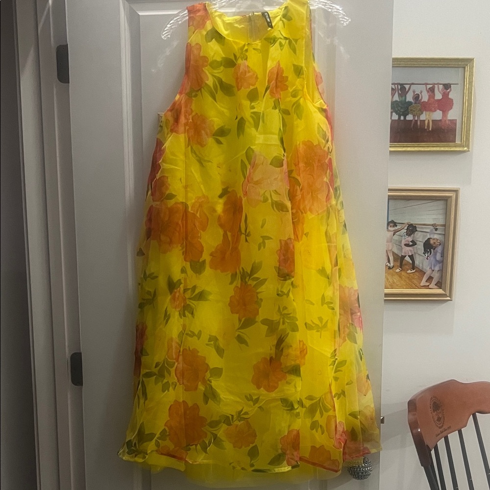 Stylewe Yellow Floral  Dress